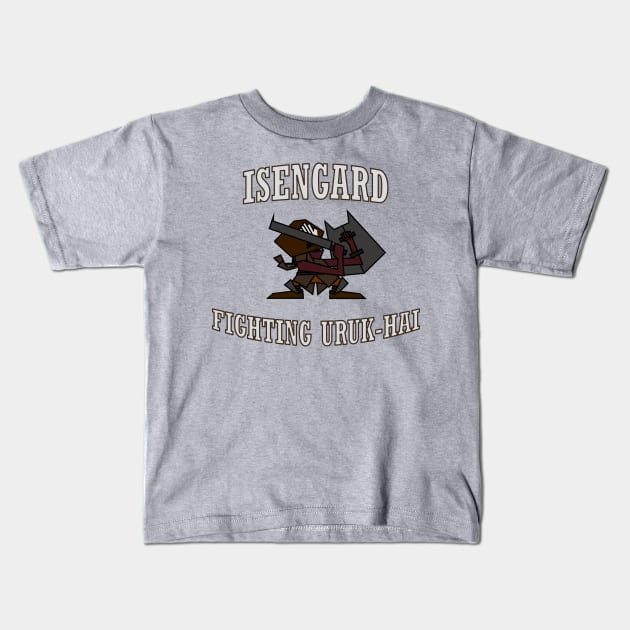 Isengard Fighting Uruk-Hai Alternate Design Kids T-Shirt by IORS